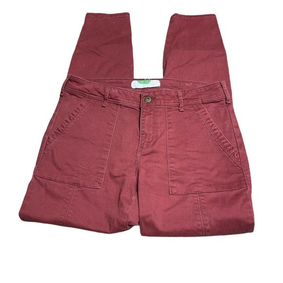 Anthropologie Pants - Anthropologie Red Cargo Pants Womens Regular 29